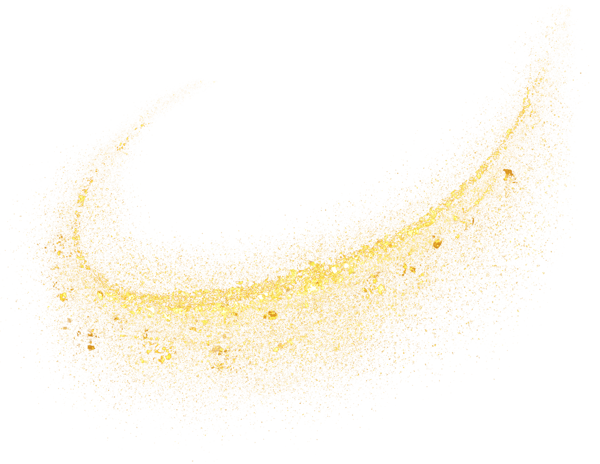 gold glitter moon and stars
